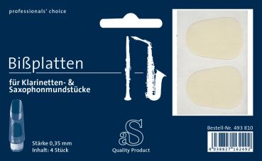 Bissplatte Transparent aS 0,35mm 4er-Pack